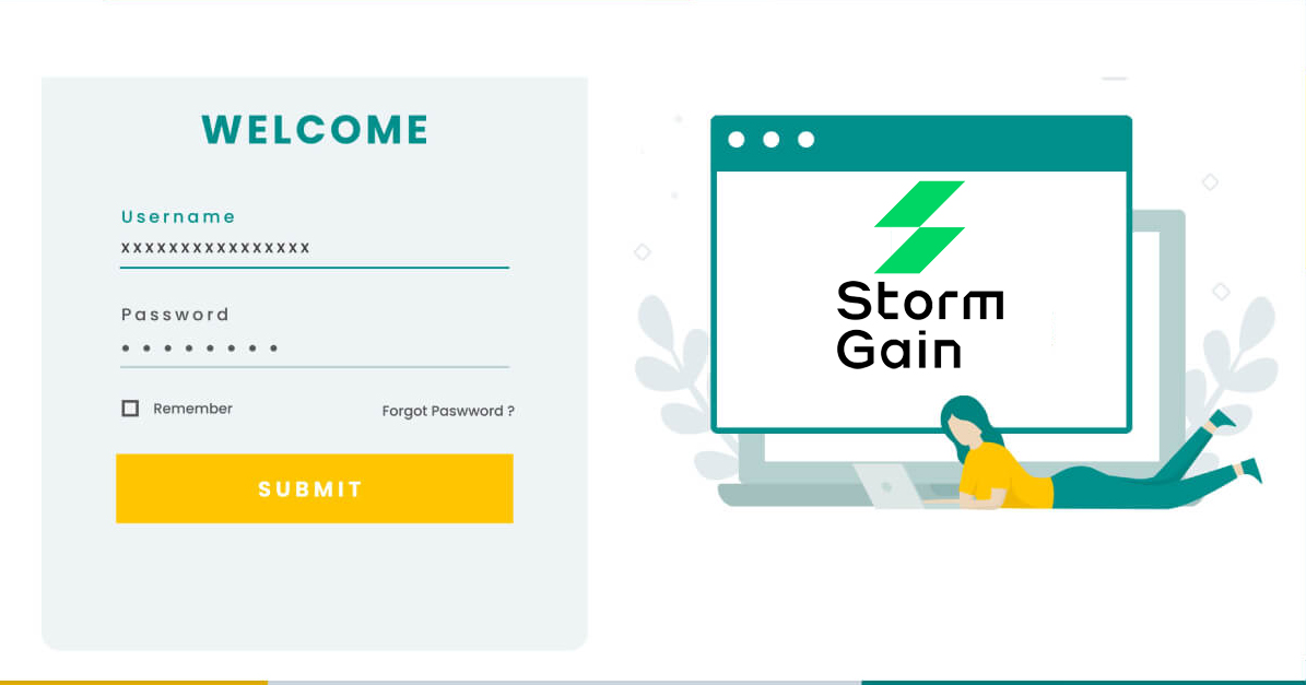Como abrir uma conta e entrar no StormGain